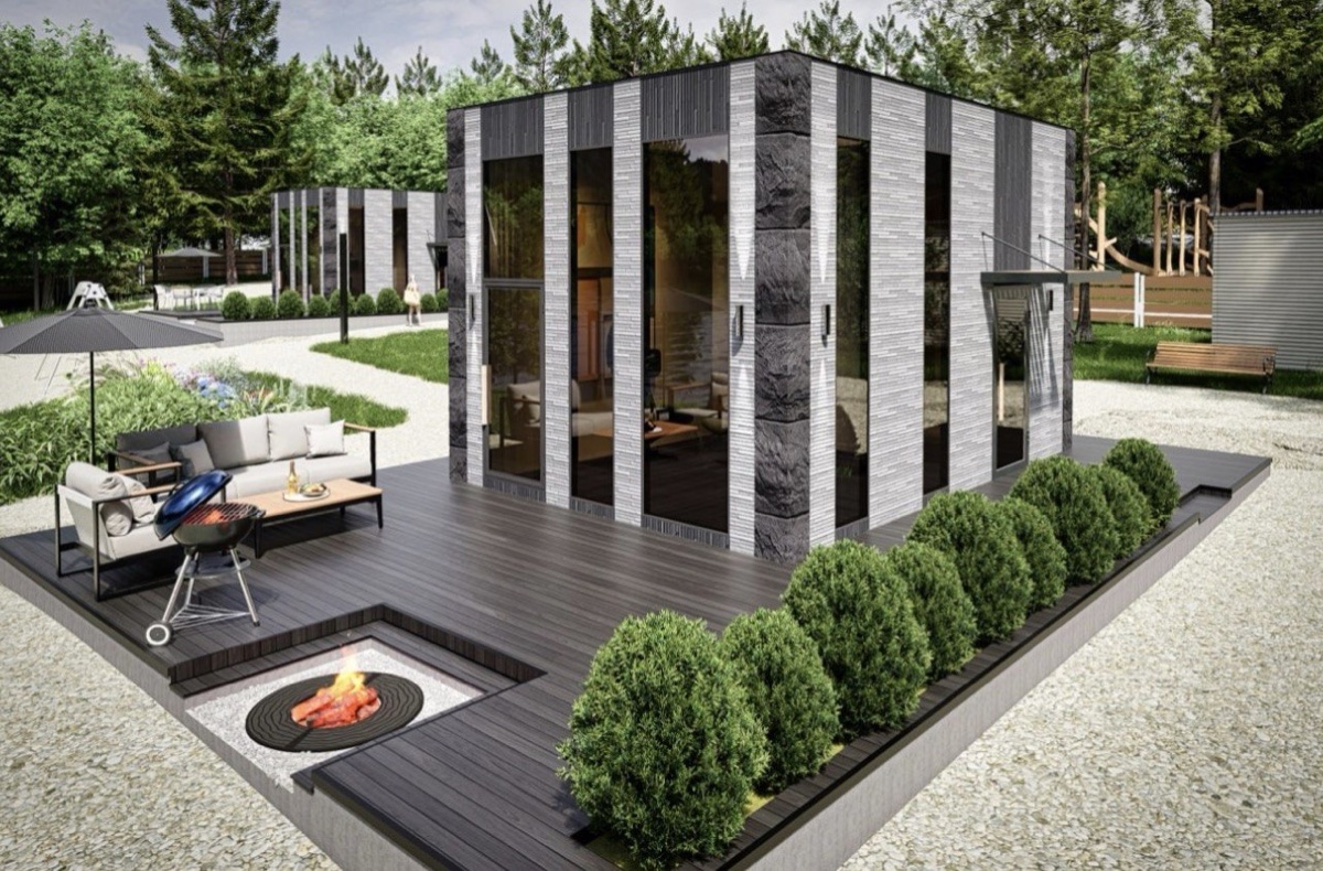 Дом ИНН-25 из ЖБИ-панелей, 25 м²