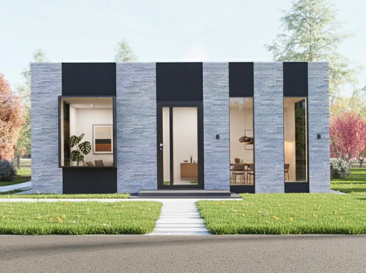 Дом ОМИ-73 из ЖБИ-панелей, 73 м²